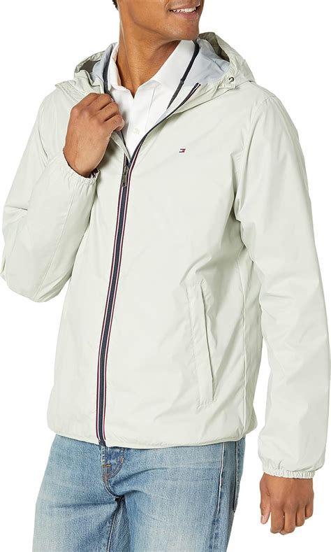 Buy Tommy Hilfiger Men S Lightweight Active Water Resistant Hooded Rain