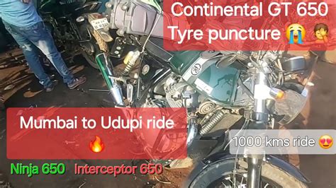 Mumbai To Udupi Ride Pe Gt Ka Tyre Hua Puncture Ninja