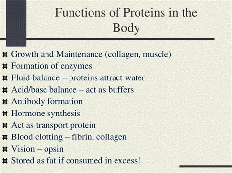 Ppt Chapter 7 Proteins Powerpoint Presentation Free Download Id