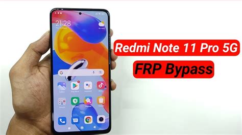 Redmi Note 11 Pro 5G FRP Google Account Unlock Bypass Without Pc YouTube