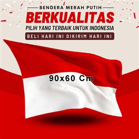 Jual Bendera Merah Putih 60x90 Satin Shopee Indonesia