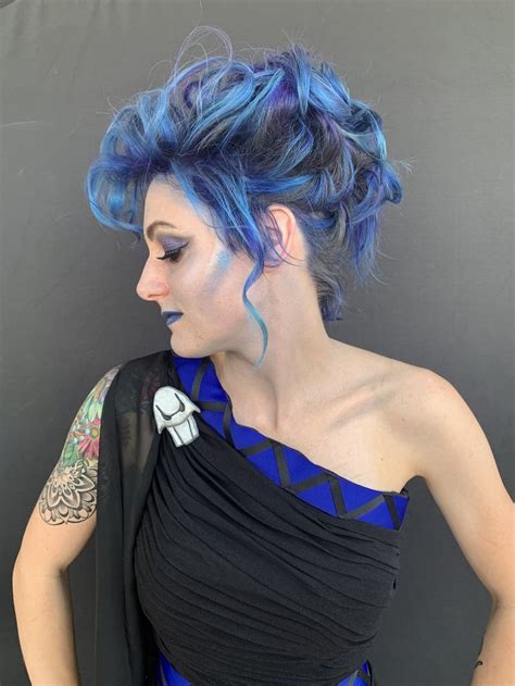 High Fashion Female Hades Space Hair Female Vivid Hair Color