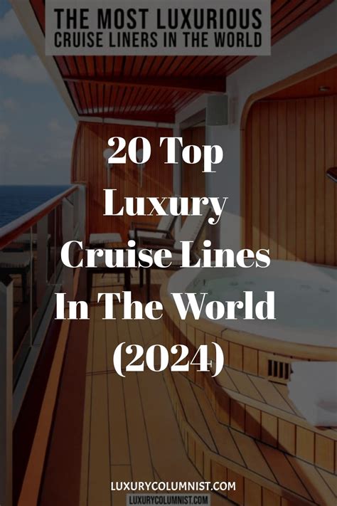 20 Best Luxury Cruise Lines In The World 2024 In 2024 Luxury Cruise