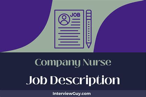 Company Nurse Job Description Updated For 2025