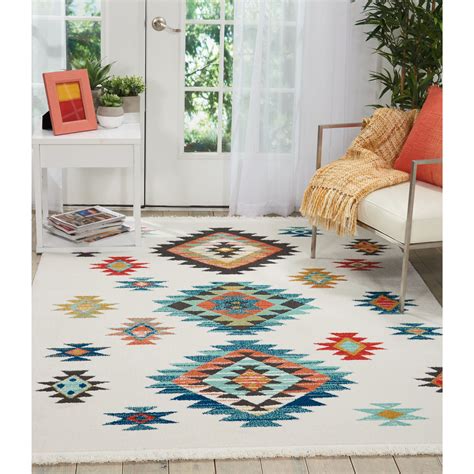 Nourison Tribal Decor Area Rug 5 3 X 7 6 Tribal Decor Tribal Rug