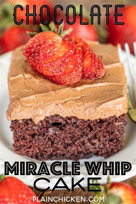 Chocolate Miracle Whip Cake Plain Chicken®