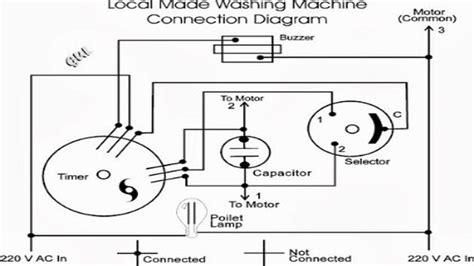 Washing Machine Circuit Diagram Wiring Flow Line