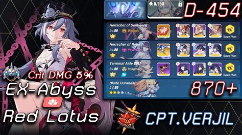 Honkai Impact 3 EX Abyss Red Lotus Saha Assaka 870 Pts D 454