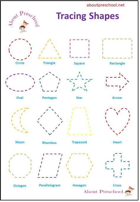 Printable Traceable Shapes