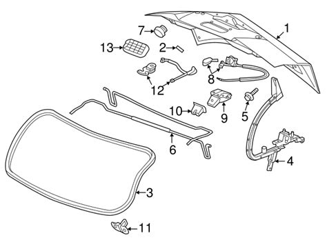 Cadillac Cts Passenger Side Deck Lid Hinge Auto