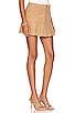 MORE TO COME Chloe Pleated Hem Skirt In Nude REVOLVE