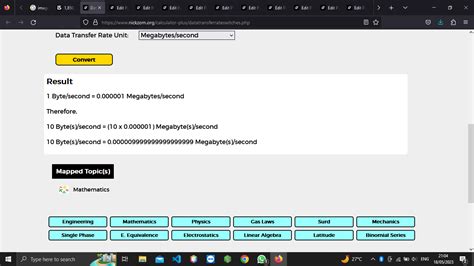 How To Convert Bytessecond To Megabytessecond Data Transfer Rate Units