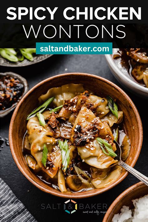 Spicy Chicken Wontons Salt And Baker