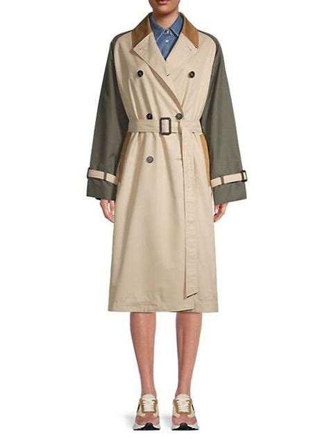 Max Mara Canasta Colorblocked Trench Coat Editorialist