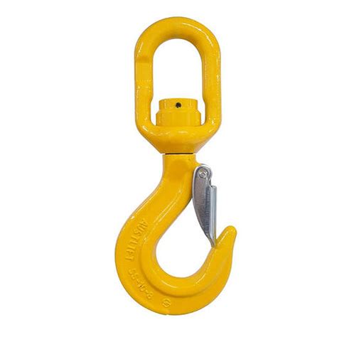 G80 Swivel Eye Hook With Safety Catch Ball Bearing Type Ss Handling Equipment Canterbury