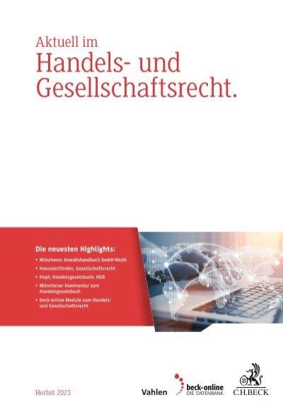 Handels Und Gesellschaftsrecht