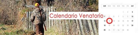 Calendario Venatorio