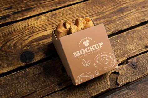 Premium Psd Dessert Packaging Mockup Design