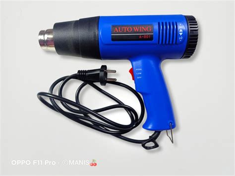 Hot Air Heat Gun Blower Shrink Gun Adjustable W High Performance Heavy Duty Heat Gun