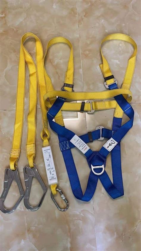 Full Body Safety Harness Double Lanyard Big Hook Parachute Type Lazada PH