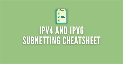 Subnetting Cheat Sheet Ip Subnetting Ipv4 Subnetting Subnetting Images