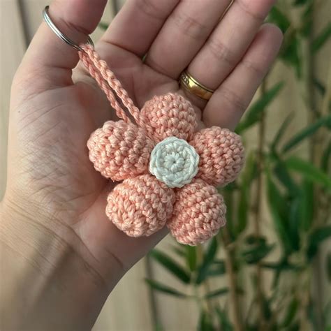 Chaveiro Flor Amigurumi Elo7 Produtos Especiais