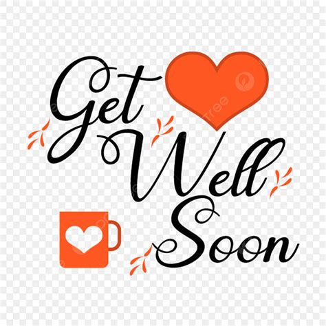 Get Well Soon Clipart Transparent Background Hand Drawn Get Well Soon