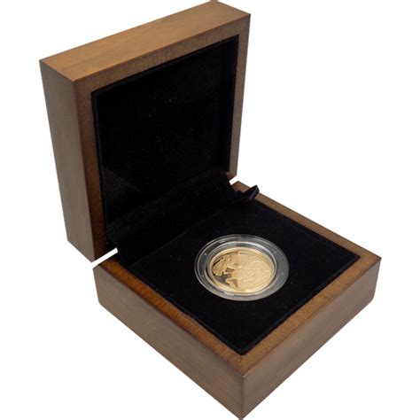 Pre Owned Uk Proof Design Full Sovereign Gold Coin Boxed Out