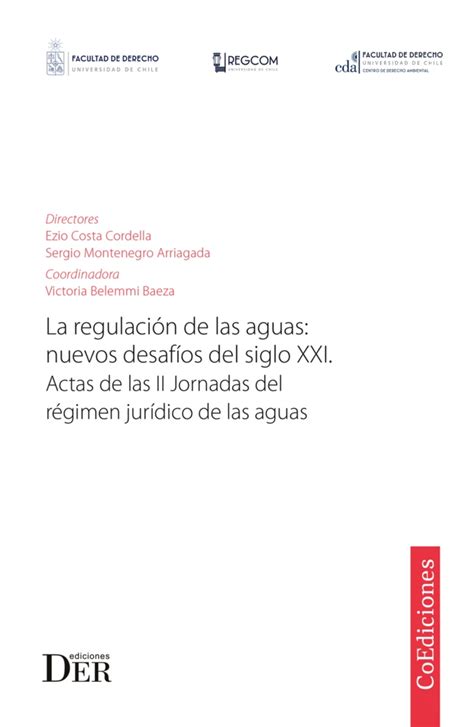 Jornadas Del Régimen Jurídico De Las Aguas Facultad De Derecho