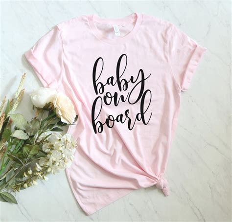 Baby On Board Pregnancy Announcement Shirt Mom To Be Shirt Etsy