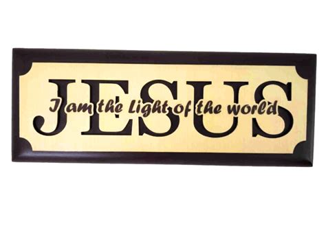 Wall Plaque I Am The Light Of The World The Christian Shop