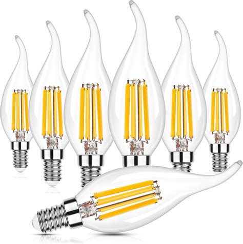 Genixgreen Ampoule LED E14 Dimmable 6 5W Ampoule Bougie à Filament