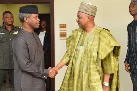 VIDEO Osinbajo Receives Jonathan S Ex VP In Aso Rock TheCable