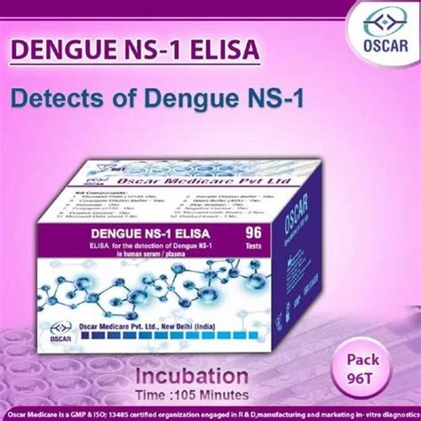 Oscar Dengue Ns1 Elisa Kit At Rs 4200 Dengue Test Kit In Gautam Budh