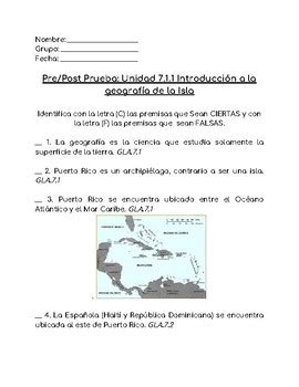 Geografía de Puerto Rico 7mo by Gabriel Vicens TpT