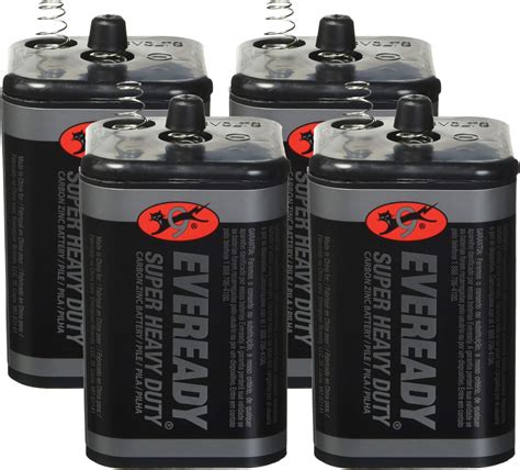 Eveready 6v Battery Super Heavy Duty 6 Volt Battery 1 Count Pack Of 4 Health