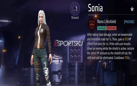 5 Pet Karakter Sonia Free Fire FF Terbaik Esportsku