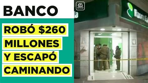 Solitario asaltante robó 260 millones de un banco Simuló ser cliente