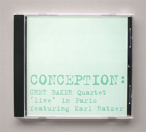 【目立った傷や汚れなし】cd Chet Baker Quartet 『conception Live In Paris