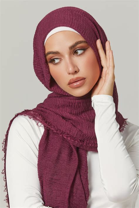 Everyday Cotton Crinkle Hijab Worthy Instant Hijab Hijab Crinkles