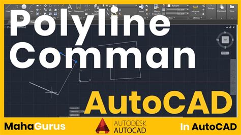 How To Create Polyline In Autocad Polyline Command Autocad Tutorial