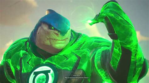 How King Shark Becomes Green Lantern Transformation Scene Suicide