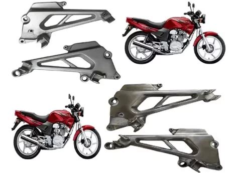 Bacalhau Suporte Pedaleira Traseira Cbx 200 Strada Cinza Par