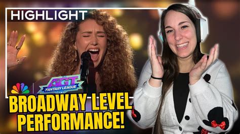 BROADWAY LEVEL PERFORMANCE REACTION Loren Allred Never Enough