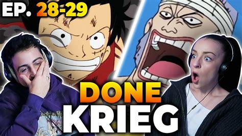 LUFFY VS DON KRIEG ONE PIECE REACTION YouTube