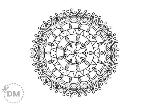 Difficult Mandala Coloring Page Coloring Home