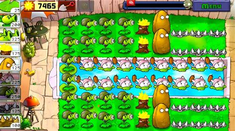 PVZ MOD GATLING PEA SPIKEROCK TALL NUT CATTAIL VS ALL ZOMBIES MEGA