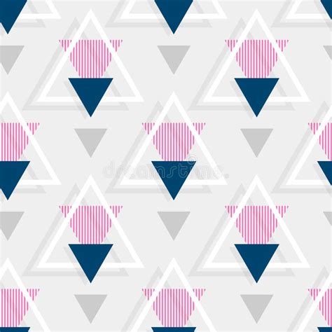 Triangle Seamless Pattern Geometric Pattern Abstract Background With