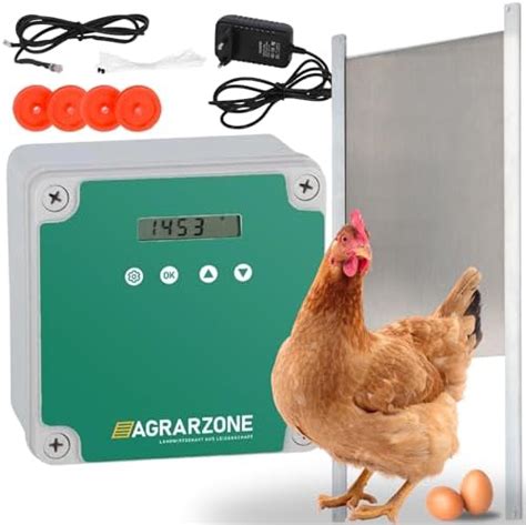 VOSS farming Set ChickenFriend automatische Hühnertür mit Hühnerklappe