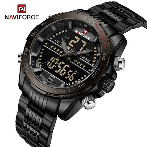 Reloj Naviforce Acero Negro Nav Mostperu